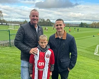 Heb Group Attends Sheffield United Football Club's Open Training Session with Barrie Wells Trust